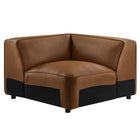 Modway Auren Upholstered Vegan Leather Modular Corner Chair