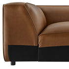 Modway Auren Upholstered Vegan Leather Modular Corner Chair