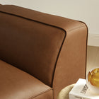 Modway Auren Upholstered Vegan Leather Modular Left Armchair