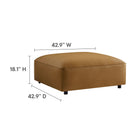 Modway Auren Upholstered Vegan Leather Ottoman