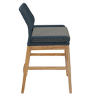 Modway Wellspring Outdoor Patio Teak and Rope Counter Stool