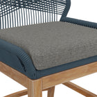 Modway Wellspring Outdoor Patio Teak and Rope Counter Stool