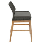 Modway Wellspring Outdoor Patio Teak and Rope Counter Stool