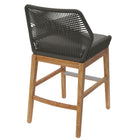 Modway Wellspring Outdoor Patio Teak and Rope Counter Stool