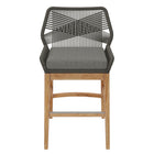 Modway Wellspring Outdoor Patio Teak and Rope Counter Stool