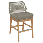 Modway Wellspring Outdoor Patio Teak and Rope Counter Stool  