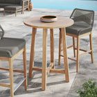 Modway Wellspring 36" Outdoor Patio Teak Wood Bar Table
