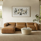 Modway Auren 4-Piece Vegan Leather Modular Sofa Set