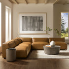 Modway Auren 5-Piece Upholstered Armless L-Shaped Vegan Leather Modular Sofa