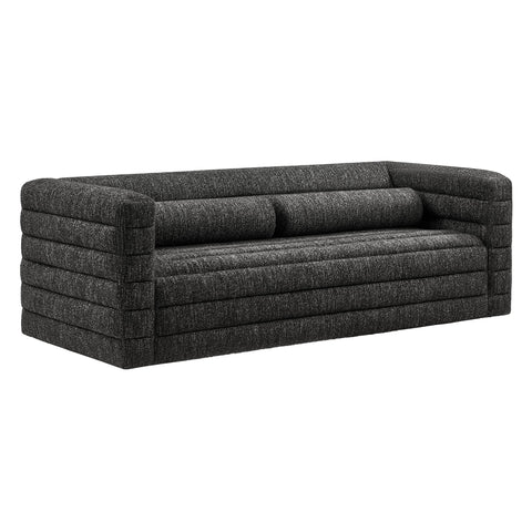 Modway Relle Channel Tufted Boucle Upholstered Sofa  