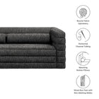 Modway Relle Channel Tufted Boucle Upholstered Sofa