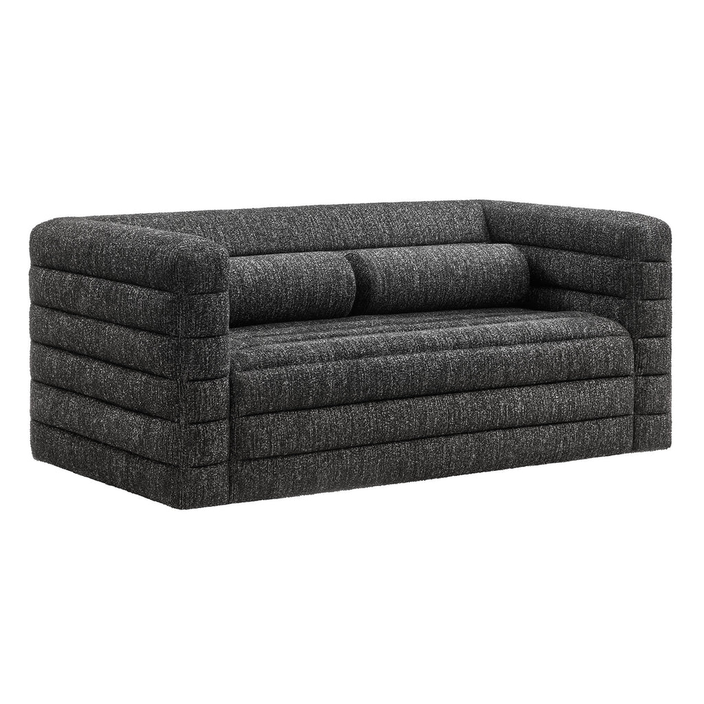 Modway Relle Channel Tufted Boucle Upholstered Loveseat  