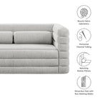 Modway Relle Channel Tufted Boucle Upholstered Loveseat