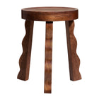 Modway Sorrel Carved Wood Stool  