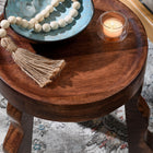Modway Sorrel Carved Wood Stool