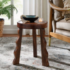 Modway Sorrel Carved Wood Stool