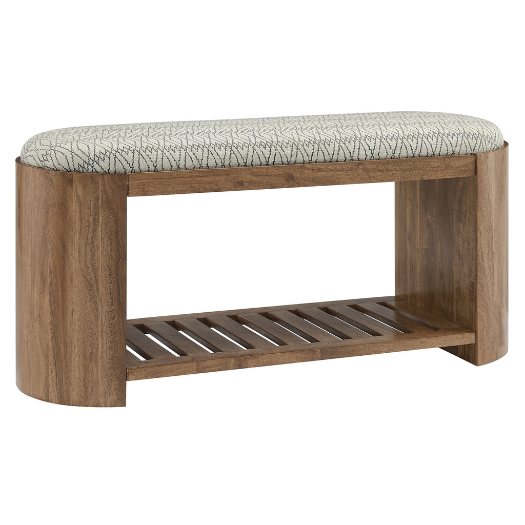 Modway Ashby 45" Geometric Upholstered Bench  