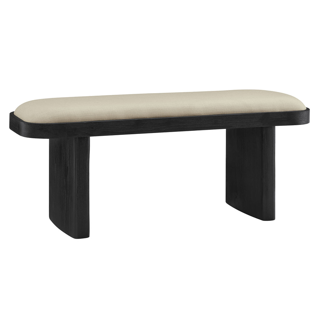 Modway Iver 43" Upholstered Wood Accent Bench  