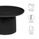 Modway Holloway 30" Round Wood Coffee Table