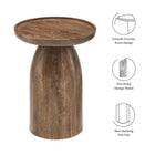 Modway Holloway Round Wood Side Table