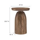 Modway Holloway Round Wood Side Table
