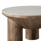 Modway Ellison 33" Round Wood Coffee Table With Marble Top