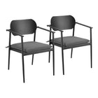 Modway Aeris Stackable Outdoor Patio Aluminum Dining Armchair Set of 2