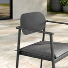 Modway Aeris Stackable Outdoor Patio Aluminum Dining Armchair Set of 2