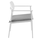 Modway Aeris Stackable Outdoor Patio Aluminum Dining Armchair Set of 2