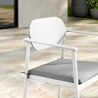 Modway Aeris Stackable Outdoor Patio Aluminum Dining Armchair Set of 2