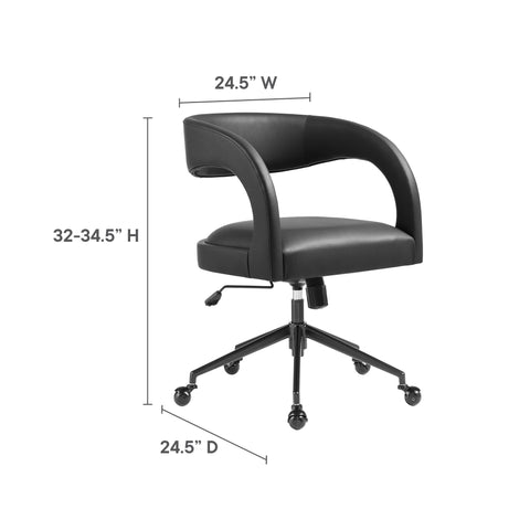 Modway Pinnacle Vegan Leather Office Chair  