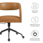 Modway Pinnacle Vegan Leather Office Chair