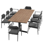 Modway Aeris 9-Piece Outdoor Patio Aluminum Dining Set