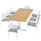 Modway Aeris 9-Piece Outdoor Patio Aluminum Dining Set