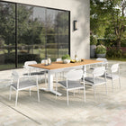 Modway Aeris 9-Piece Outdoor Patio Aluminum Dining Set