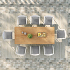 Modway Aeris 9-Piece Outdoor Patio Aluminum Dining Set