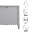 Modway Emmeline 35" 2-Door Scalloped Sideboard Cabinet