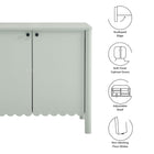 Modway Emmeline 35" 2-Door Scalloped Sideboard Cabinet