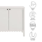 Modway Emmeline 35" 2-Door Scalloped Sideboard Cabinet