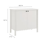 Modway Emmeline 35" 2-Door Scalloped Sideboard Cabinet