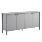 Modway Emmeline 66" 4-Door Scalloped Sideboard Cabinet  