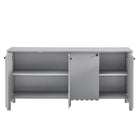 Modway Emmeline 66" 4-Door Scalloped Sideboard Cabinet
