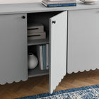 Modway Emmeline 66" 4-Door Scalloped Sideboard Cabinet