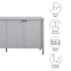 Modway Emmeline 66" 4-Door Scalloped Sideboard Cabinet