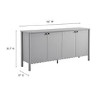 Modway Emmeline 66" 4-Door Scalloped Sideboard Cabinet
