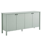 Modway Emmeline 66" 4-Door Scalloped Sideboard Cabinet  