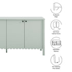Modway Emmeline 66" 4-Door Scalloped Sideboard Cabinet