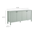 Modway Emmeline 66" 4-Door Scalloped Sideboard Cabinet