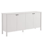 Modway Emmeline 66" 4-Door Scalloped Sideboard Cabinet  