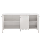 Modway Emmeline 66" 4-Door Scalloped Sideboard Cabinet
